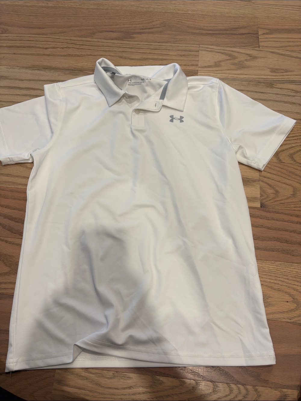 Under Armour White youth dry fit Polo